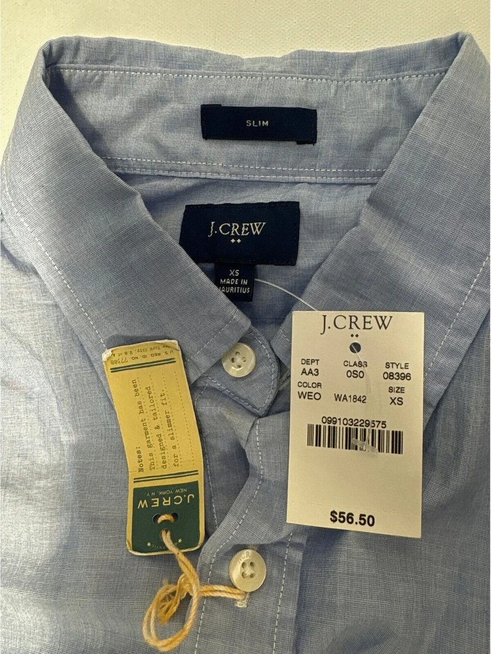 J.Crew light blue long sleeve button-up shirt